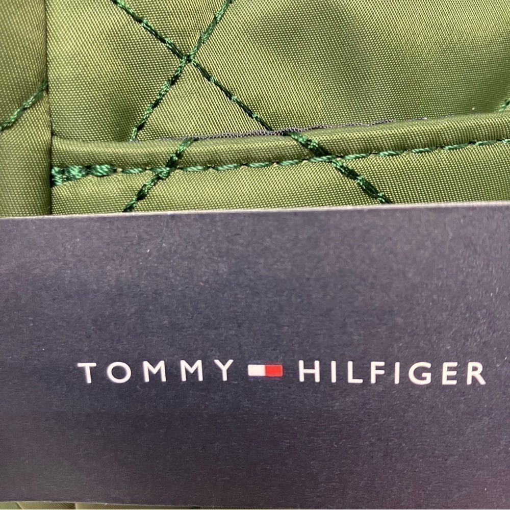 Tommy Hilfiger green and camel color crossbody purse - Picture 4 of 5
